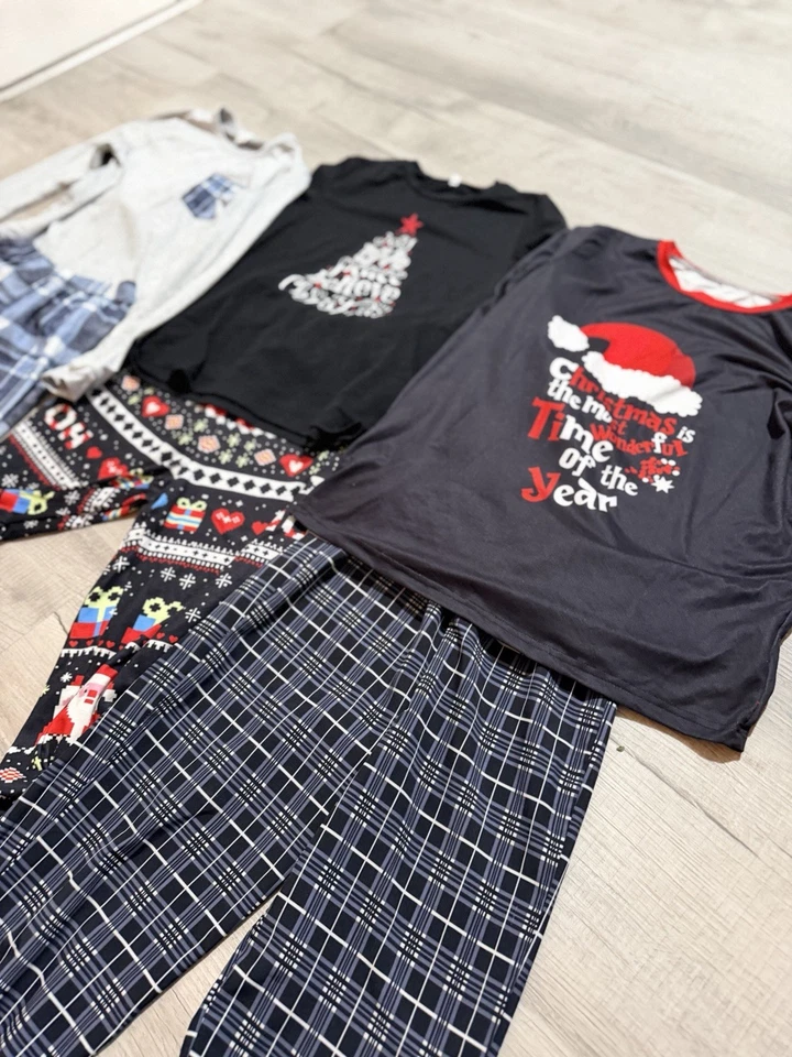 Conjunto de pijama festivo para niños - negro, azul, multicolor niños 11-12 Foto 2 de 4