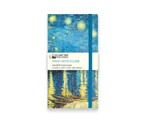 Vincent Van Gogh: Starry Night Over The Rhone Flame Tree Sticky Notes Folder Flame Tree Studio - Image 3