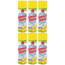 Non-Abrasive Foaming Bathroom Cleaner - Lemon Scent, 13oz. Pack of 6 