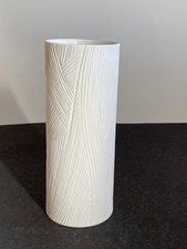 Rosenthal Vase Werner Schreib Relief weiß Nr. 2951 Studio Linie 15 cm