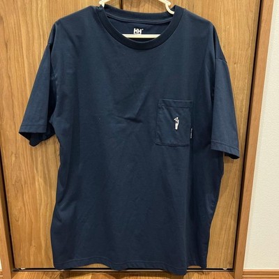 HH Navy T-Shirt with Left Chest Pocket 2024 Model