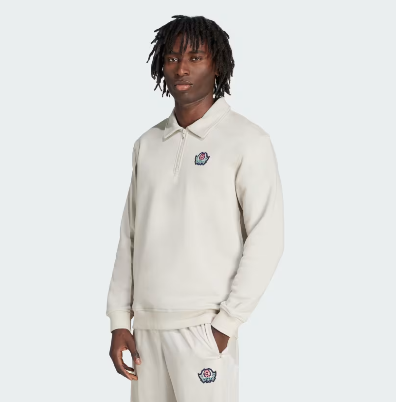 adidas original つなぎ　M adidas x Originals Varsity Loose Half-Zip For Men JX8172 | eBay