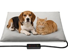 Pet Heating Pad for Dog Cat 28x20in Waterproof 6 Heat Settings 4 24H Timer