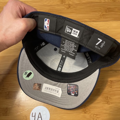 New Era 59FIFTY Low Profile Denver Nuggets Navy Fitted 7 1/4 7 3/8 Hat Tighter - Picture 13 of 14