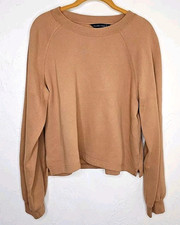 Abercrombie  Fitch Womens Sweatshirt pullover long sleeve crewneck brown sz S