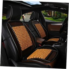 Wood Bead Car Seat Cover Cushion, Cooling  Breathing, Automotive Beaded Beige
