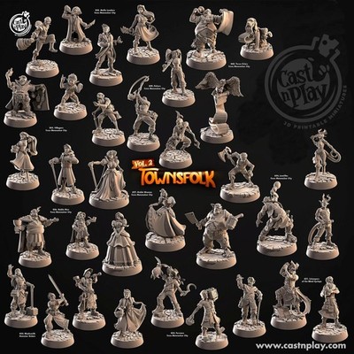 Dorfbewohner Set 1 Miniatur