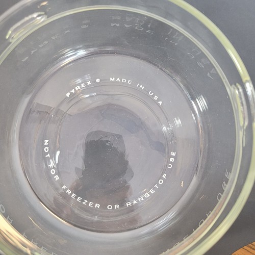 Vintage Pyrex Ware Kanister 1970er Glas See n' Store Kunststoff Holzmaserung Deckel 1 Menge - Bild 4 von 8