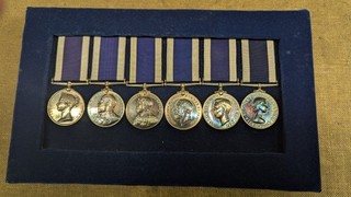 Militaria WWI & WWII Long Service and Good Conduct medals Royal Navy