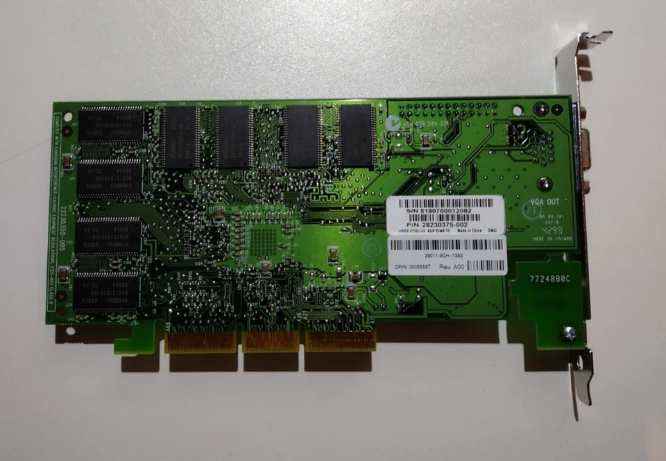 DIAMOND VIPER V770U  ULTRA  4X  AGP 32MB GRAPHICS CARD *tested/working* - Image 2 of 4