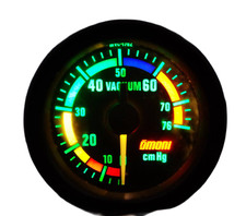 Omori Meter 52mm Mechanical Vacuum Gauge Led Civic Ae86 R32 Rx7 Datsun 240z Jdm