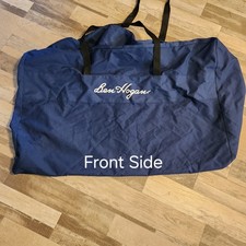 Vintage Ben Hogan XL Canvas Golf Travel Club Bag Navy White YKK Zip