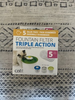 Catit 43746 Cat Water Fountain Replacement Filters - White