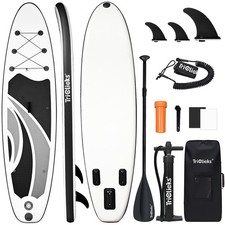 Image of 10FT Inflatable Stand Up Paddle Board Surfing Board Surfboard SUP Pump Bag 3xFin