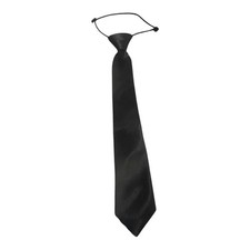 Classic Black Necktie with elastic neck band.