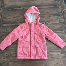 Cat Jack Pink Hooded Jacket 3T Faux Fur Lined Cozy Toddler Coat