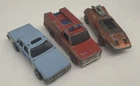 Vintage Hot Wheels 3 Diecast Cars Peeping Bomb 1969, First Aid 1974, Police 1983