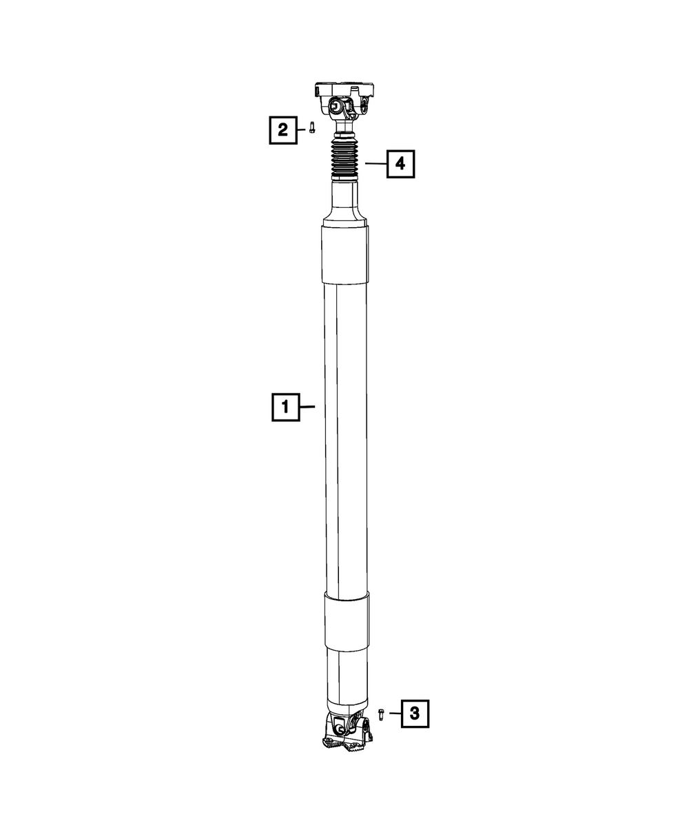 Eje de transmisión trasero para RAM 1500 2021-2027 (N/P 53011135AF)
