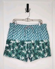 Size 5 / XL Waist 35" Ted Baker Pineapple Tropical Leaves Swim Trunks