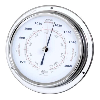 Barigo Barometer Edelstahl poliert Regatta 120mm x 40mm 184rfpo