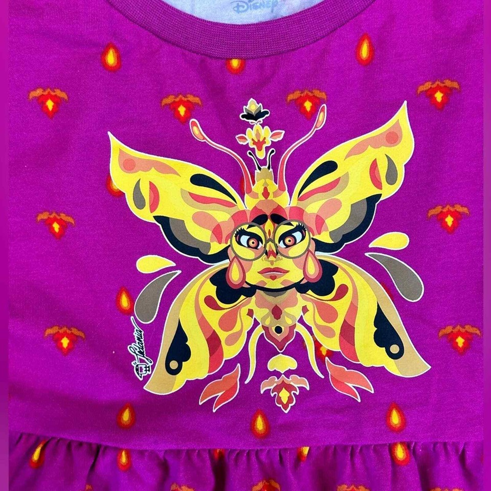 Disney Encanto Girls Dress Medium Pink Fire Princess NEW | eBay