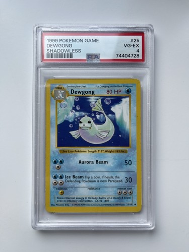 Dewgong (Shadowless) graded PSA 4 for sale on eBay