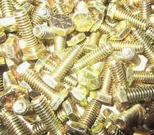 5/16-18 X 1 1/4 Hex Cap Screws With Finished Hex Nuts Grade 8 Yellow Zinc 200 Ea