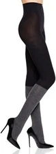 DKNY Women's Over-the-Knee Sock Tights Grey black Med (5'3"-6' wt 120-165lbs)
