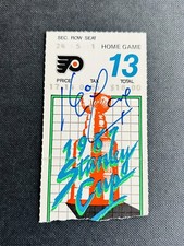 5/28/87 KEVIN LOWE Signed LAST SCF GOAL Ticket STUB OILERS vs FLYERS GM 6 CUP