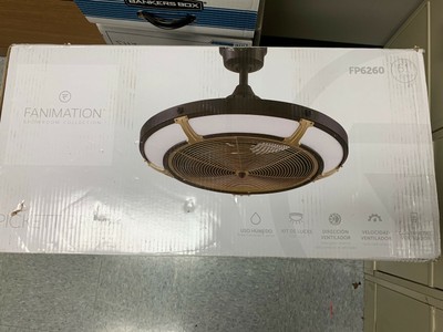 Fanimation Pickett Drum 24 Diameter Ceiling Fan Black With