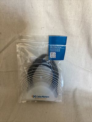 Cable Matters USB 3.0 Cable USB To USB Cable Male To Male In Black, 10 ft NEW