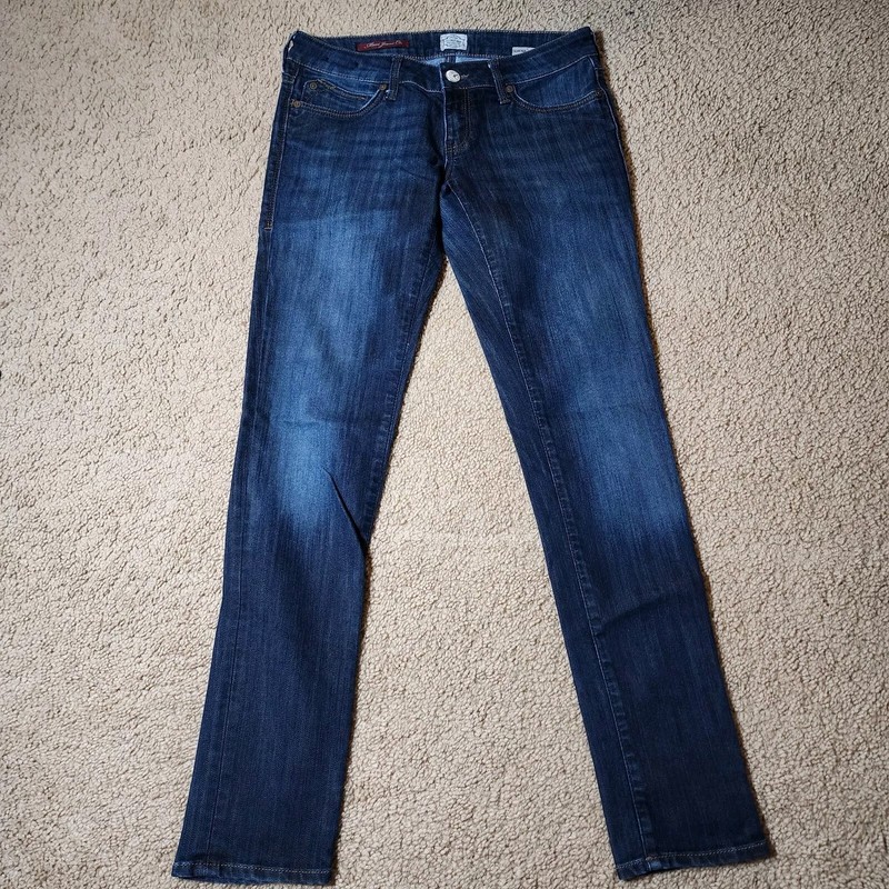 Mavi Jeans Womens 28/32 Serena Low Rise Super Skinny Dark Wash Retro Stretch