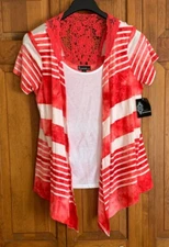 Women's NEW Signature Studio Short Sleeve Blouse - L