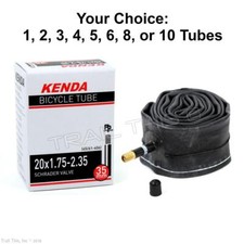 Kenda 20" x 1.75/1.95/2.125/2.35 Schrader Valve BMX Bike Inner Tube Recumbent