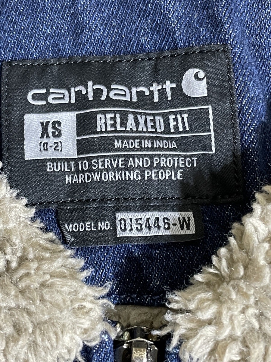 NWT Carhartt Relaxed Fit Denim - Sherpa Lined Jacket