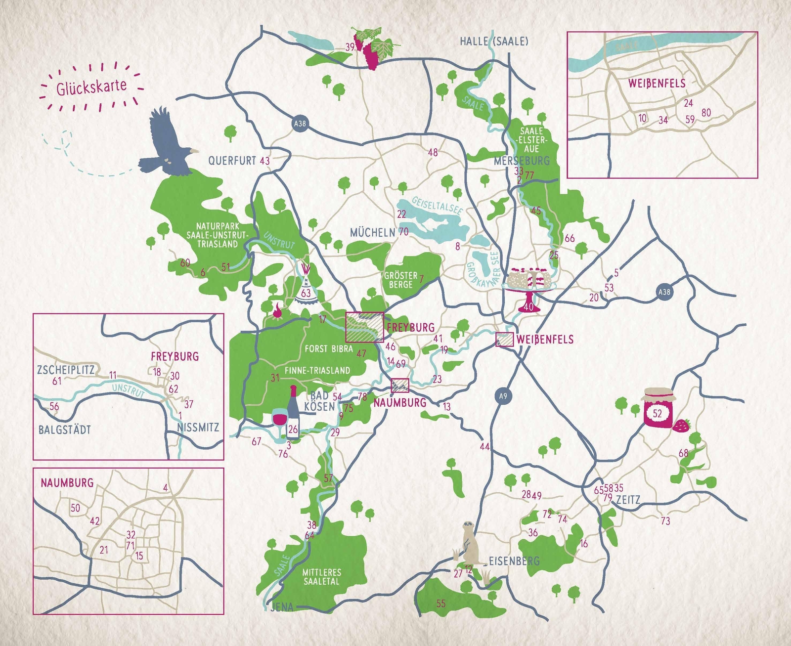 Thumbnail - Manja Reinhardt | Glücksorte Zwischen Saale Und Unstrut | Taschenbuch