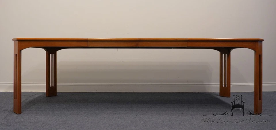 Mesa de jantar CENTURY LT DESIGNS contemporânea moderna inspirada na Ásia 100" - Imagem 2 de 4