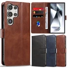 For Samsung Galaxy S24/S24 Plus/S24FE Ultra Flip Wallet Case Leather Phone Cover