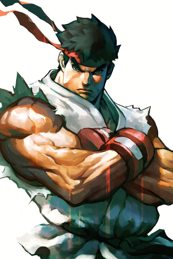 Street Fighter Evil Ryu Video Game Art Wall Indoor Room Poster - POSTER  20x30