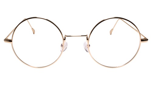 Gafas redondas transparentes con marco de alambre redondo de la vieja escuela hippie Lennon para hombre y mujer - Imagen 2 de 4