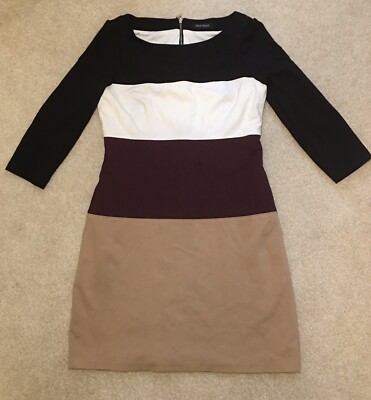 White House Black Market Black, Ivory, Wine, Beige Color Dress Size 6 | eBay White House Black Market Black, Ivory, Wine, Beige Color Dress Size 6 | eBay