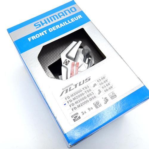 Shimano Altus FD-M2000-TS6 Mountain Bike Front Derailleur 3x9s New SH-157-S19 - Picture 2 of 5