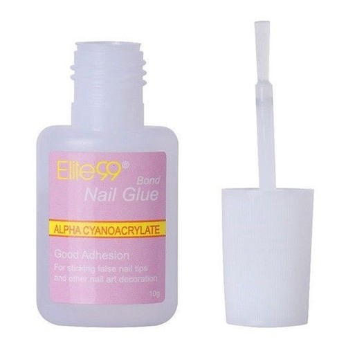 Colle Avec Pinceau Pour Faux Ongles Capsules - Transparente, Réutilisable, Made In France