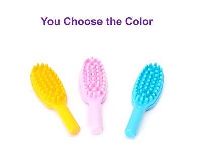 Lego Mini Figure Utensil Hairbrush 10mm Handle You Choose the Color