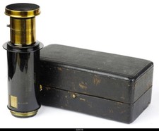 Lens Brass Exceptionnelle Optique Tele Objectif PANORTHOSCOPIQUE Tbe. CLEMENT