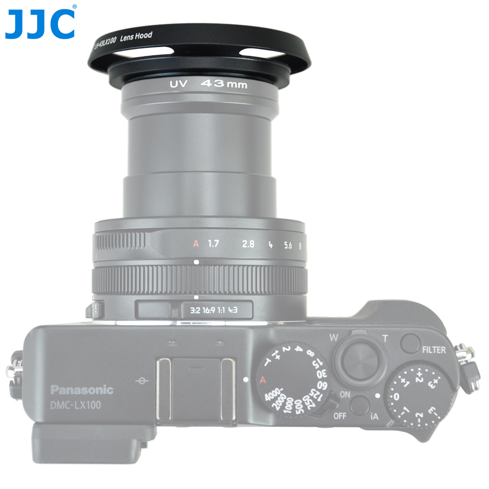 JJC LH-43LX100 Gegenlichtblende für Panasonic LUMIX DMC-LX100