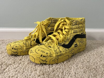 High Top Vans x Peanuts Shoes Women s Size 5 Men s Size 3.5