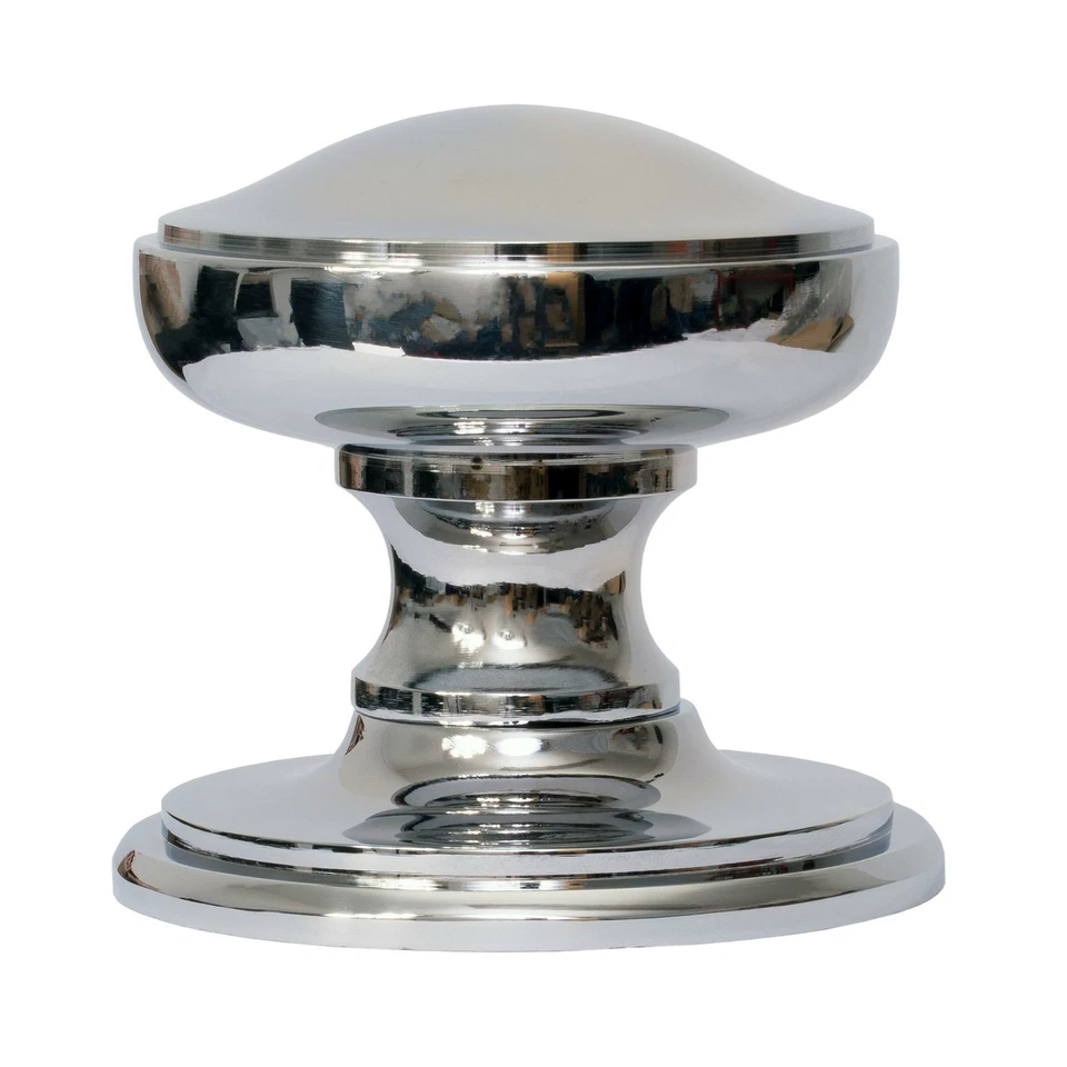 Princess Centre Pull Door Knob Solid Brass Heavy Duty 73mm 2.8" Diameter Round - Image 4 of 4