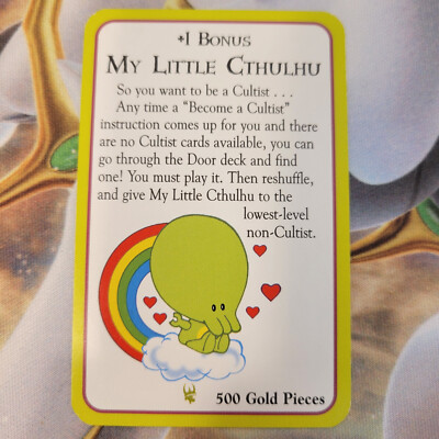 Munchkin My Little Cthulhu Promo Game Treasure Card Steve Jackson Games