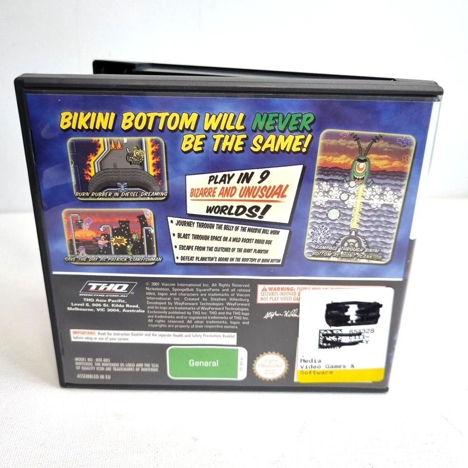 VGC SpongeBob SquarePants: Creature from the Krusty Krab - Nintendo DS Games - Image 3 of 3